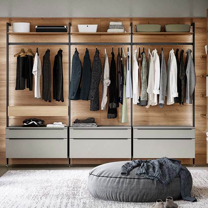 nobilia more than kitchen stauraum garderobe holz look vorschau